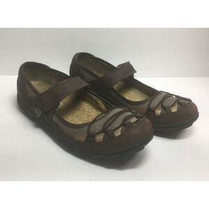 Timberland Anti‎ Fatigue Brown Suede/Mesh Mary Jane Active Flat Women's US 9.5M